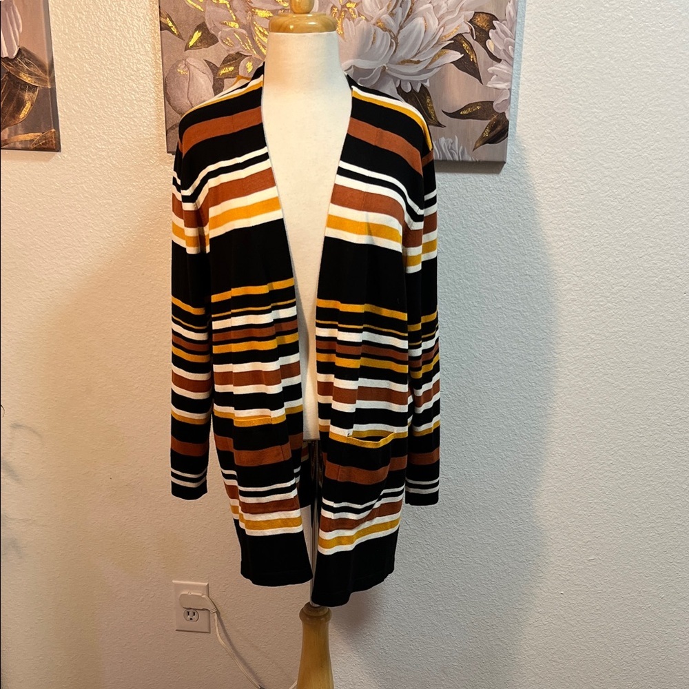 Ruby Rd. Multicolor Striped Cardigan​ - image 1